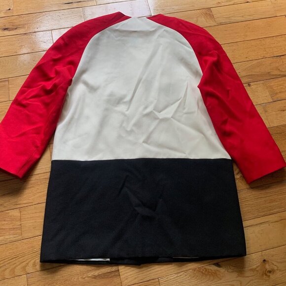 Vintage London Fog Collectables Colorblock Coat – Red Black White Mod Jacket Wom - Picture 9 of 9